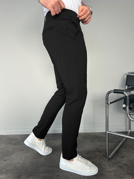 Pantalon Slim-Fit Trousers-Noir